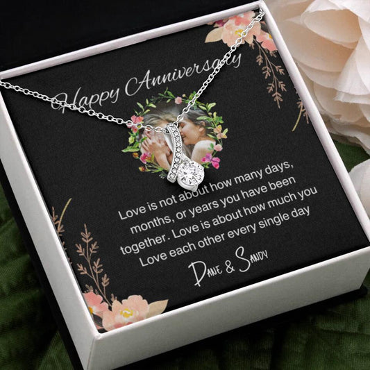 Personalized Couples Anniversary Necklace Gift