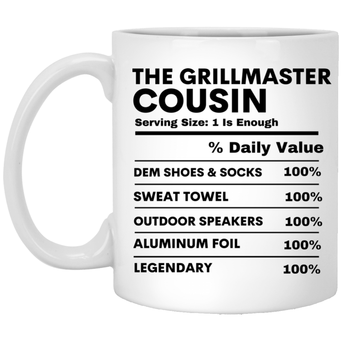 GRILLMASTER COUSIN 11 oz. White Mug