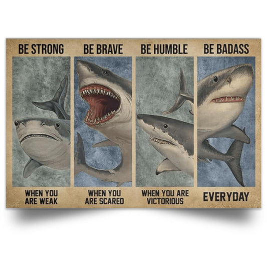 SHARKS POSTER NO FRAME