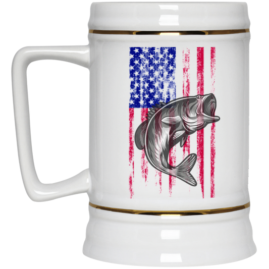 Gone Fishing Beer Stein 22oz.