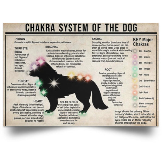 CHARKRA OF THE DOG POSTER NO FRAME