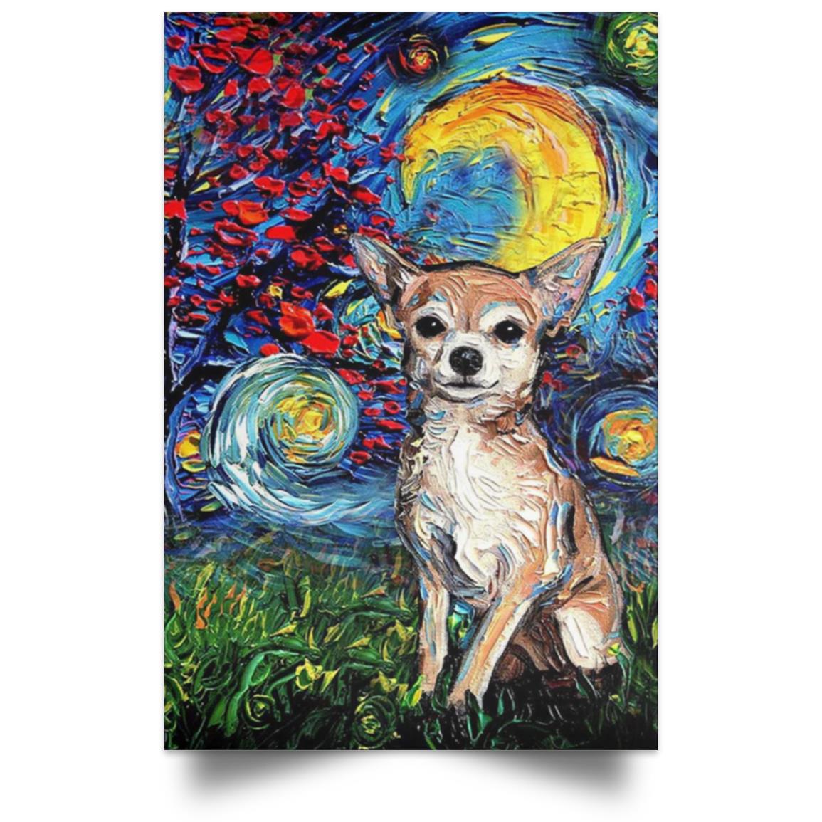 PUPPY AND ART POSTER NO FRAME