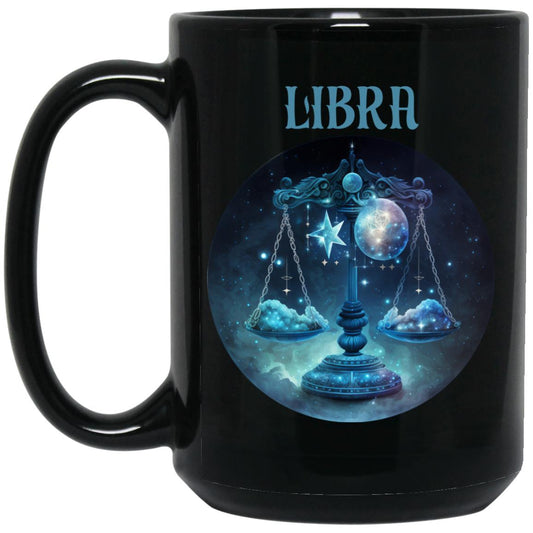 Libra15 oz. Black Mug