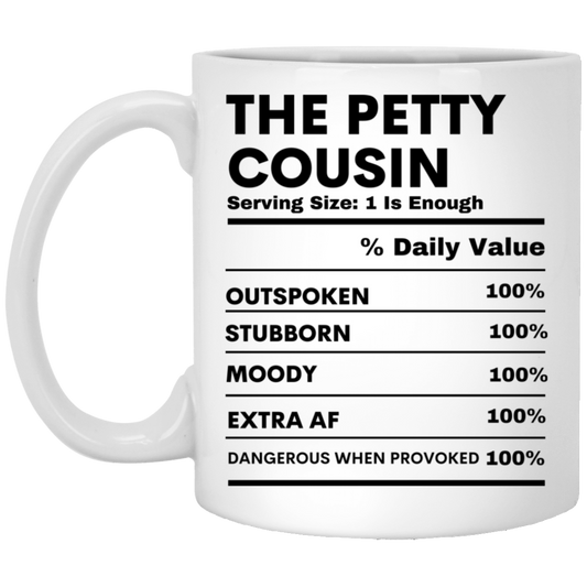 PETTY COUSIN 11 oz. White Mug