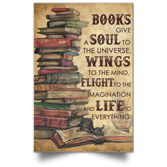 BOOKS , SOUL , WINGS POSTER NO FRAME