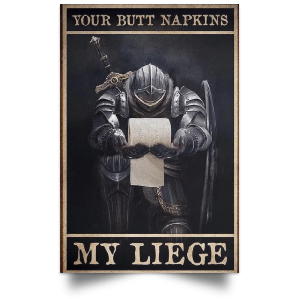 BUTT NAPKINS POSTER NO FRAME  Satin Portrait Poster