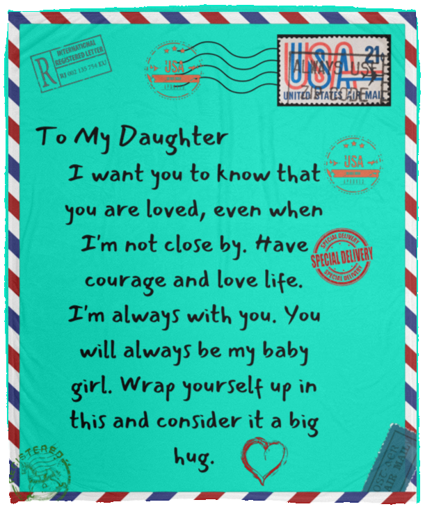 TO MY DAUGHTER  Cozy Plush Fleece Blanket - 50x60-ne