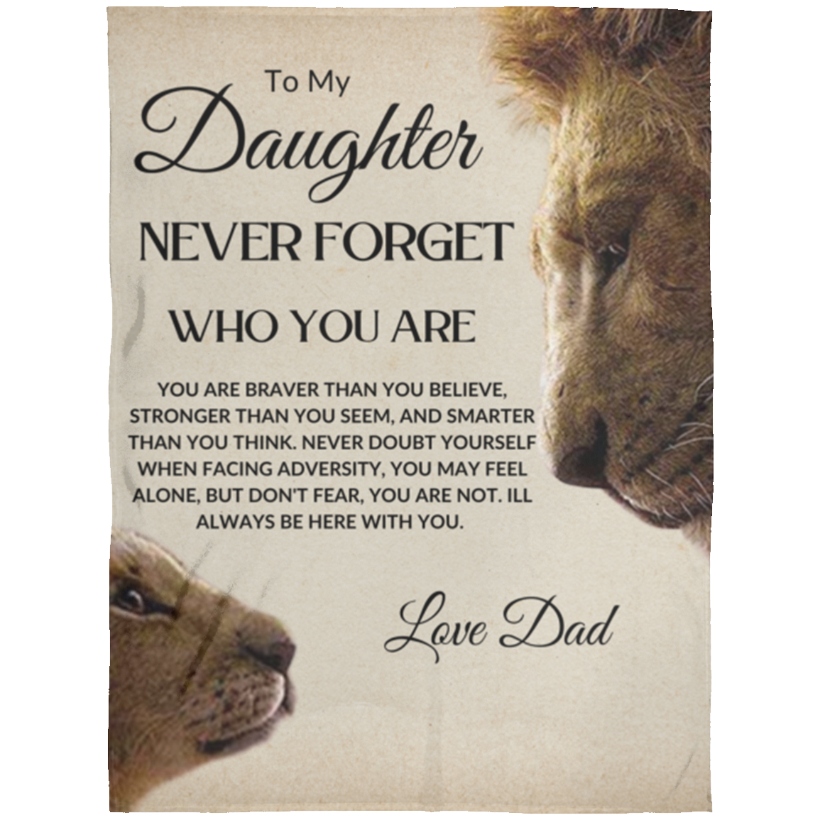 Never forget lion Arctic Fleece Blanket 60x80