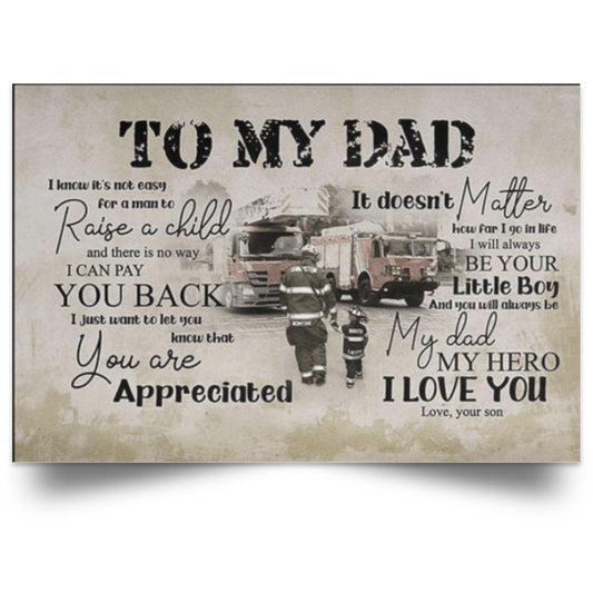 TO MY DAD POSTER NO FRAME