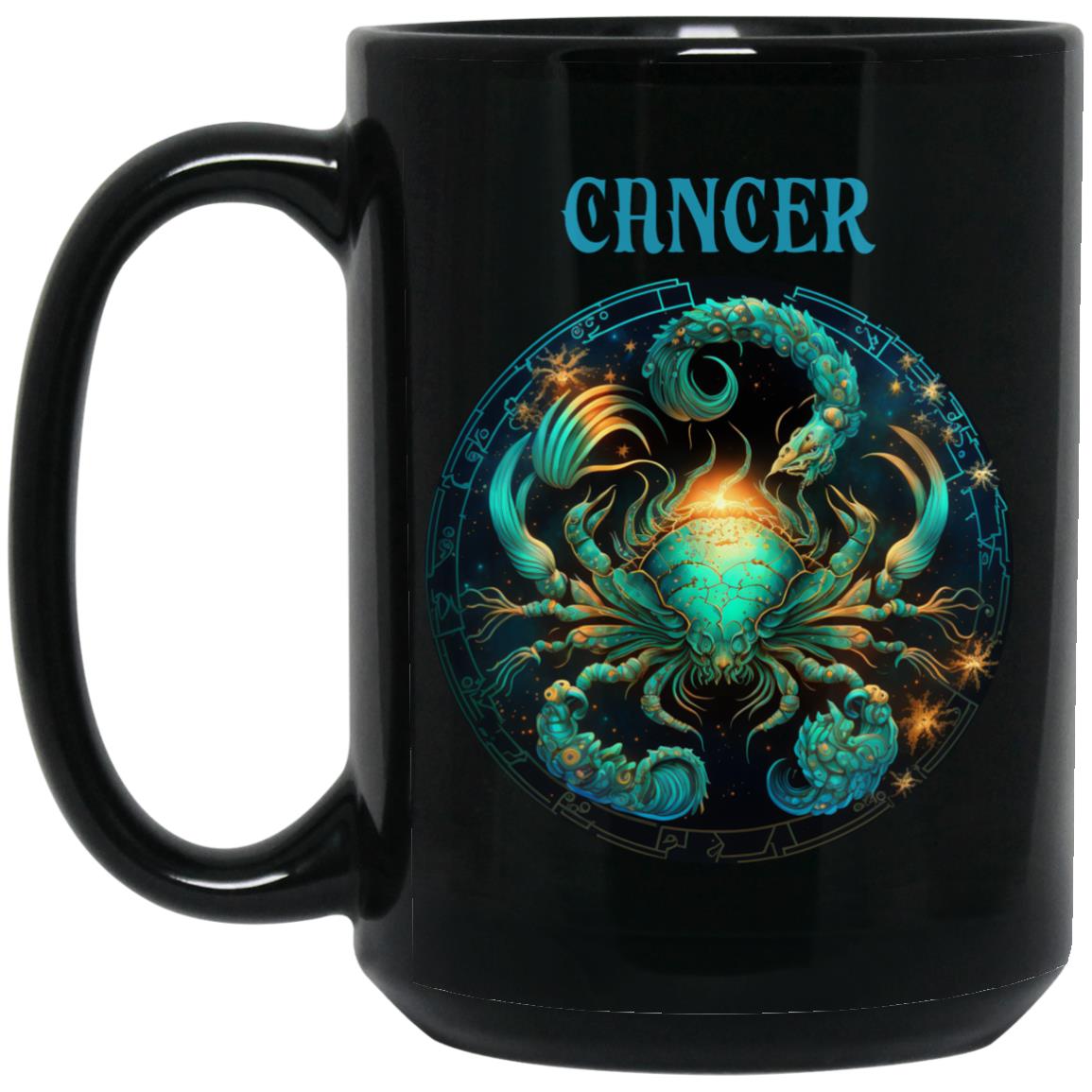 Cancer 15 oz. Black Mug