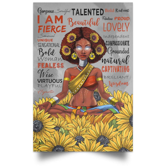 FIERCE Satin Portrait Poster