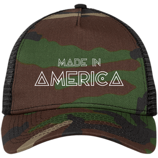 Made In America  Embroidered Snapback Trucker Cap