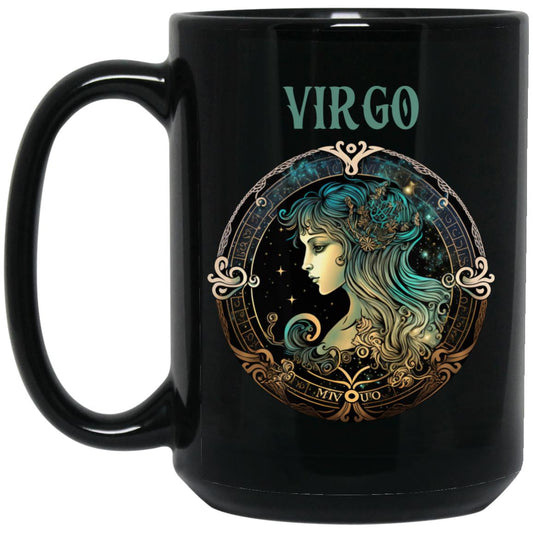 Virgo15 oz. Black Mug