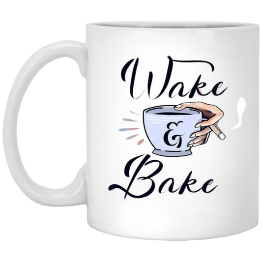 Wake & Bake 11 oz. White Mug