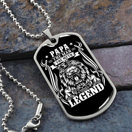 DOG TAG FOR PAPA-DAD - FATHER