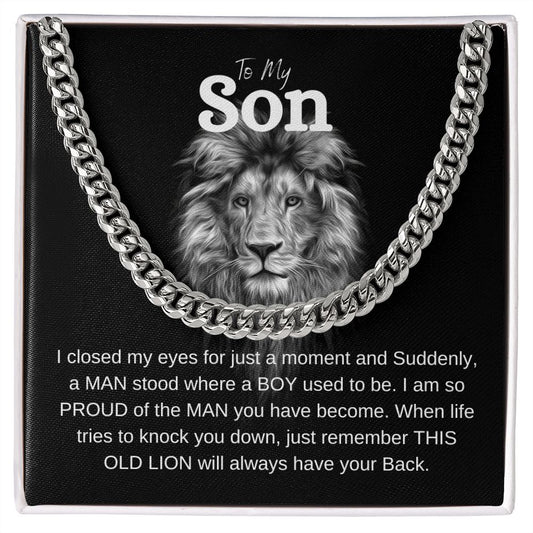 To My son This Old Lion Has Your Back