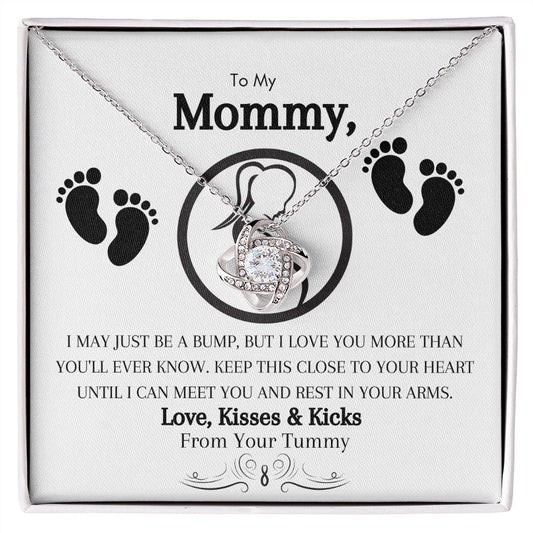 TO MOMMY LOVE KNOT NECKLACE-n