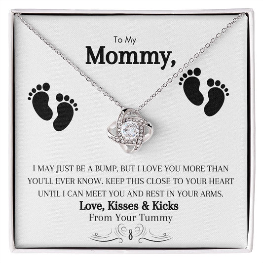 TO MOMMY LOVE KNOT NECKLACE