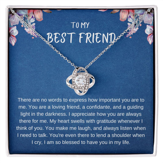 To Your Best Friend -  Love Knot Necklace