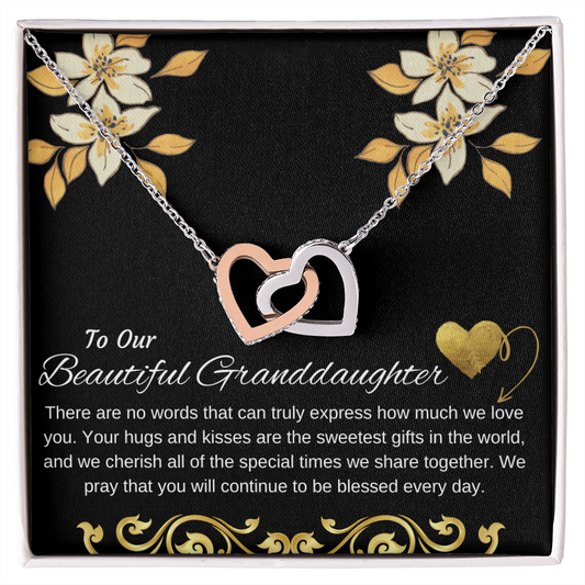 Granddaughter- Interlocking Hearts necklace