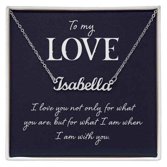 To My Love Personalized name Necklace