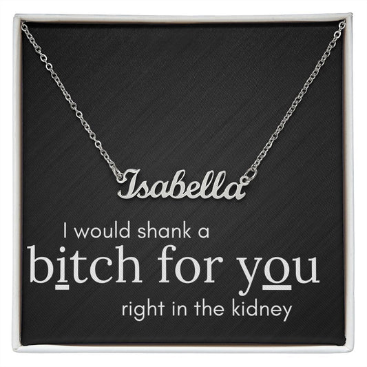 PERSONALIZED Novelty Necklace for your Best Friend , Sister, or Cousin , Great Gift for Birthday , Christmas, or Any Occassion.