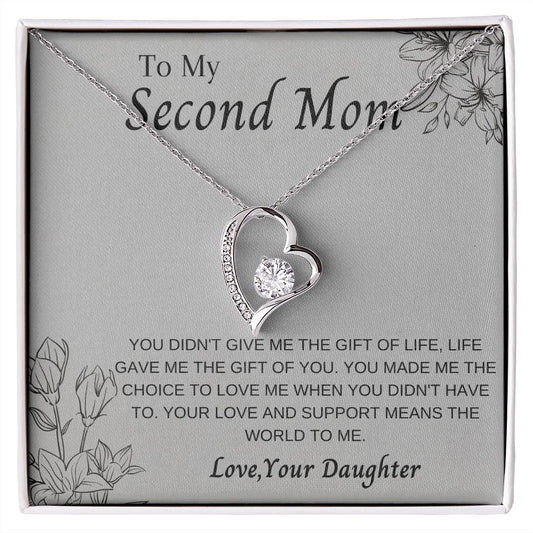 Second Mom Gift Necklace Present to Other Mother Bonus Mom gift