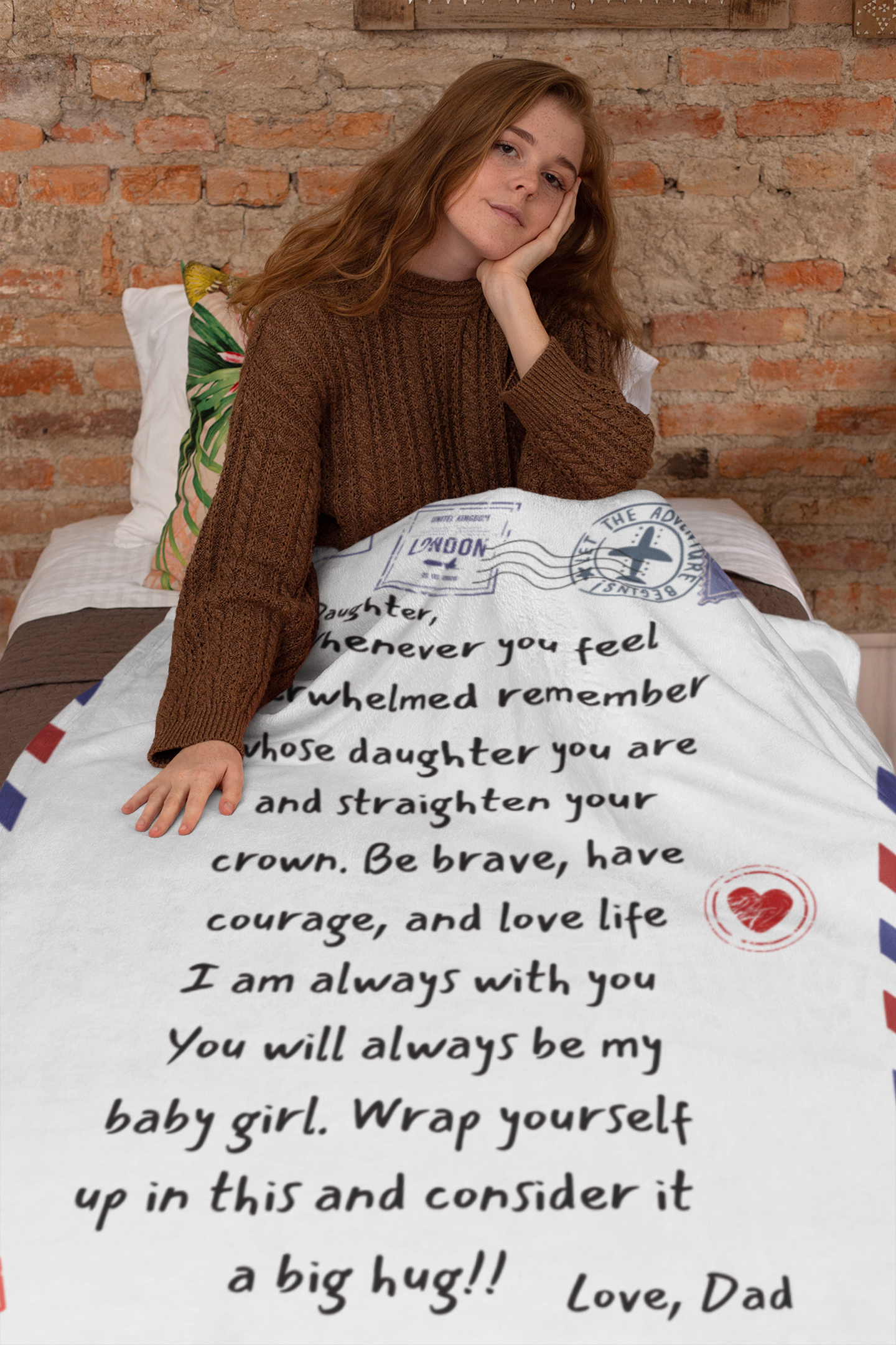 To My Daughter from Dad Cozy Plush Fleece Blanket - 50x60-ne