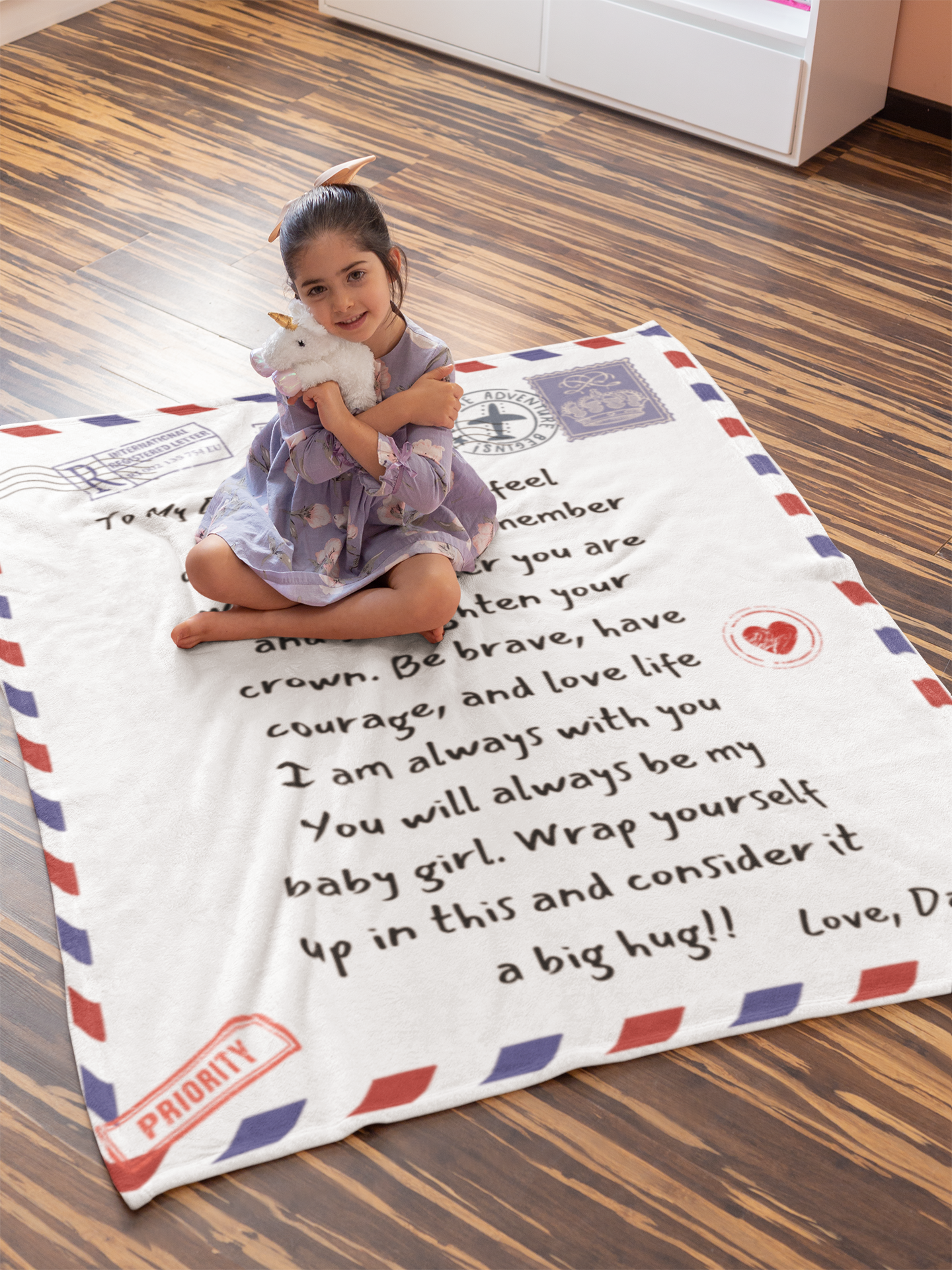 To My Daughter from Dad Cozy Plush Fleece Blanket - 50x60-ne